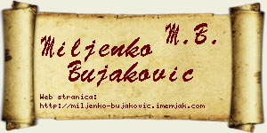 Miljenko Bujaković vizit kartica